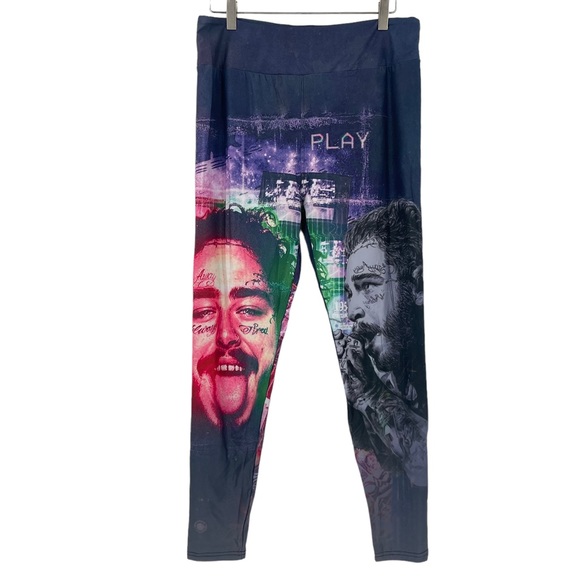 New Amelia Rose ONE SIZE Post Malone leggings. MUST SEE COMFY! UNIQUE. - Picture 2 of 5